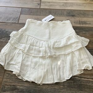 NWT Blue B rocky smocked waist skort white medium